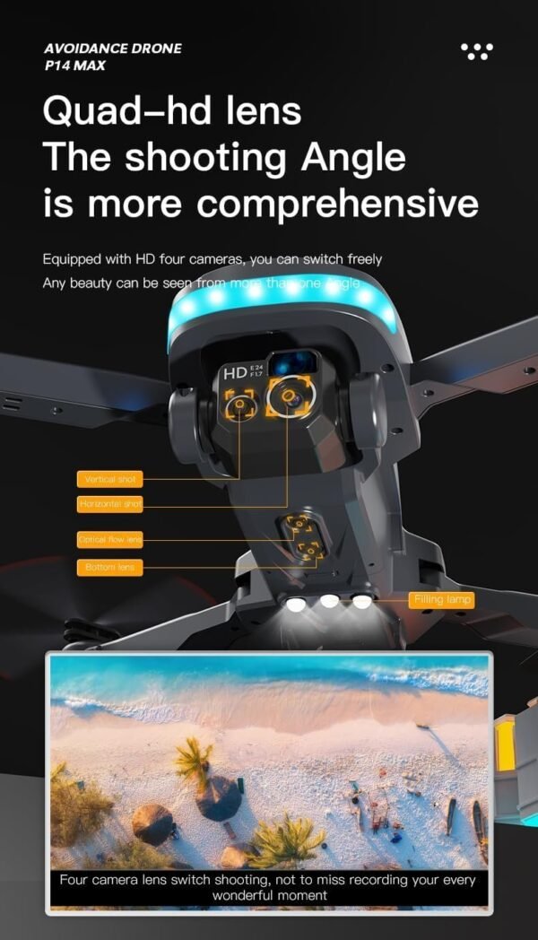 ⁦• درون بثلاث كاميرات P14 Pro و GPS⁩ - الصورة ⁦7⁩