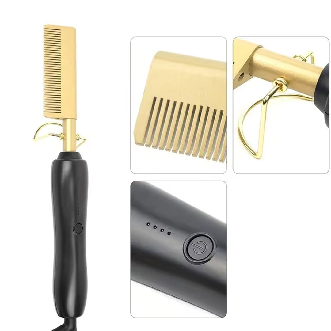 عرض مكثف الشعر+مشط فرد الشعر المجعد القوي - الصورة 6