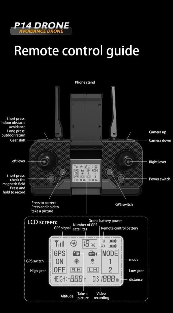 ⁦• درون بثلاث كاميرات P14 Pro و GPS⁩ - الصورة ⁦9⁩